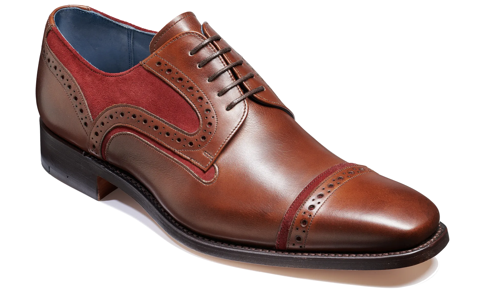 Haig - Walnut Calf / Burgundy Suede