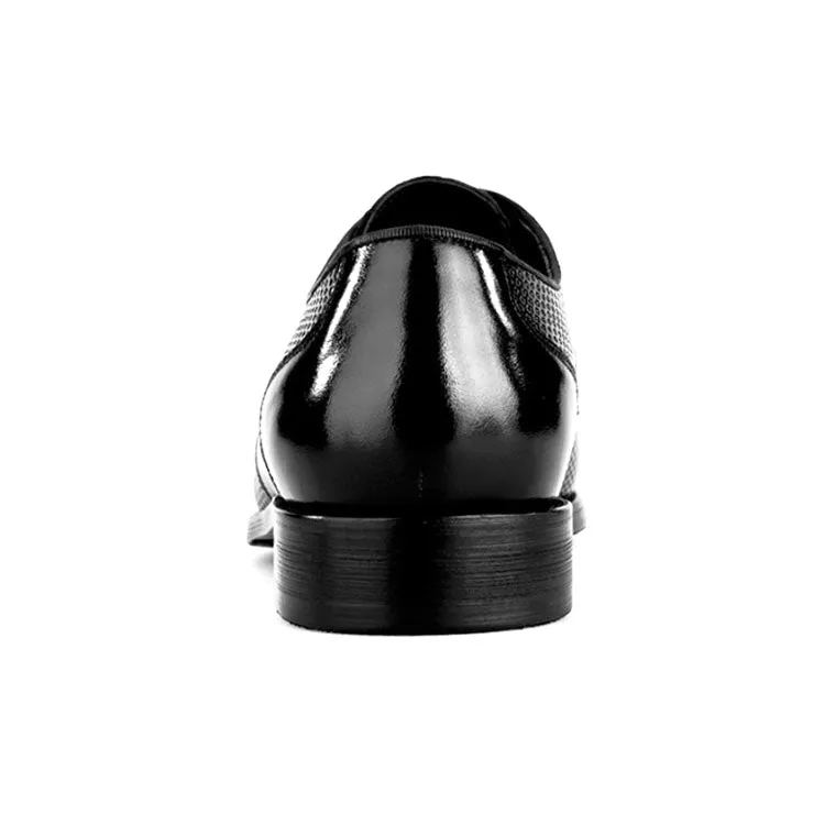 Handmade Leather Perforated Derby Shoes