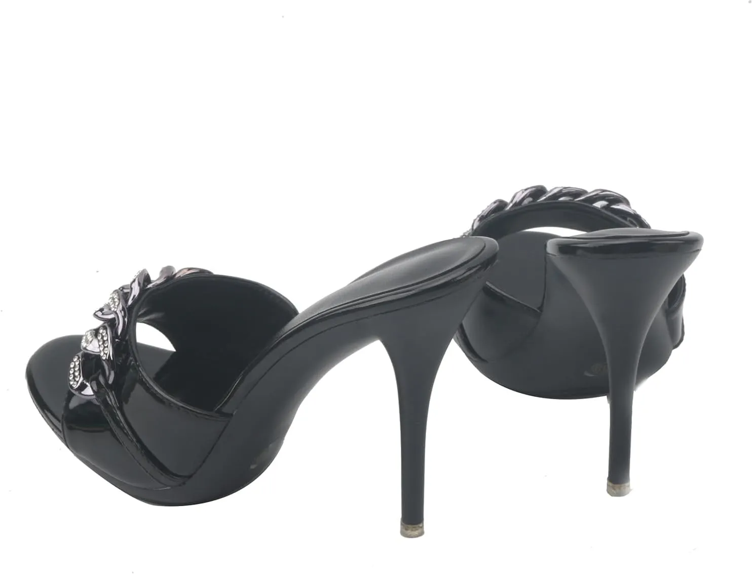 Hanfike Stiletto High Heel Mule Sandals for Women Slip on Summer Slide Shoes