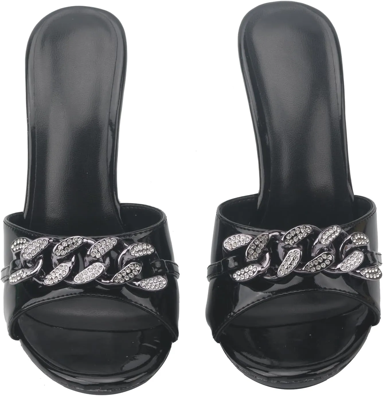 Hanfike Stiletto High Heel Mule Sandals for Women Slip on Summer Slide Shoes