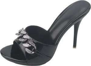 Hanfike Stiletto High Heel Mule Sandals for Women Slip on Summer Slide Shoes