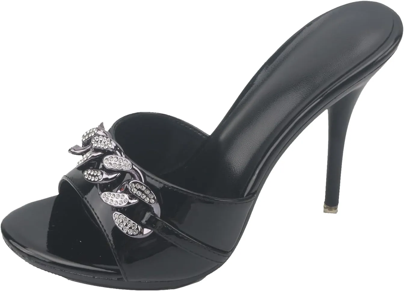 Hanfike Stiletto High Heel Mule Sandals for Women Slip on Summer Slide Shoes