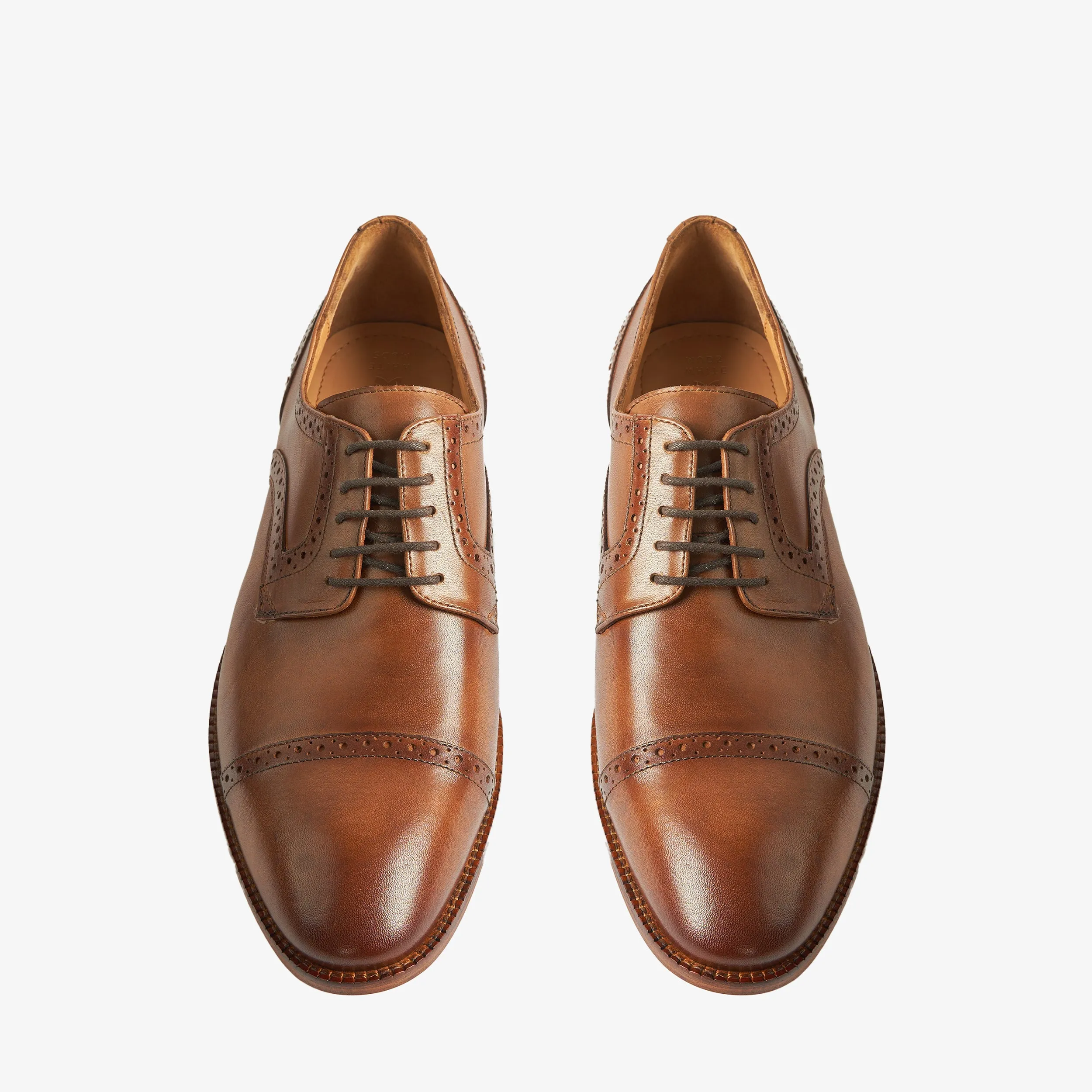 Harvey Brown Derby Shoes