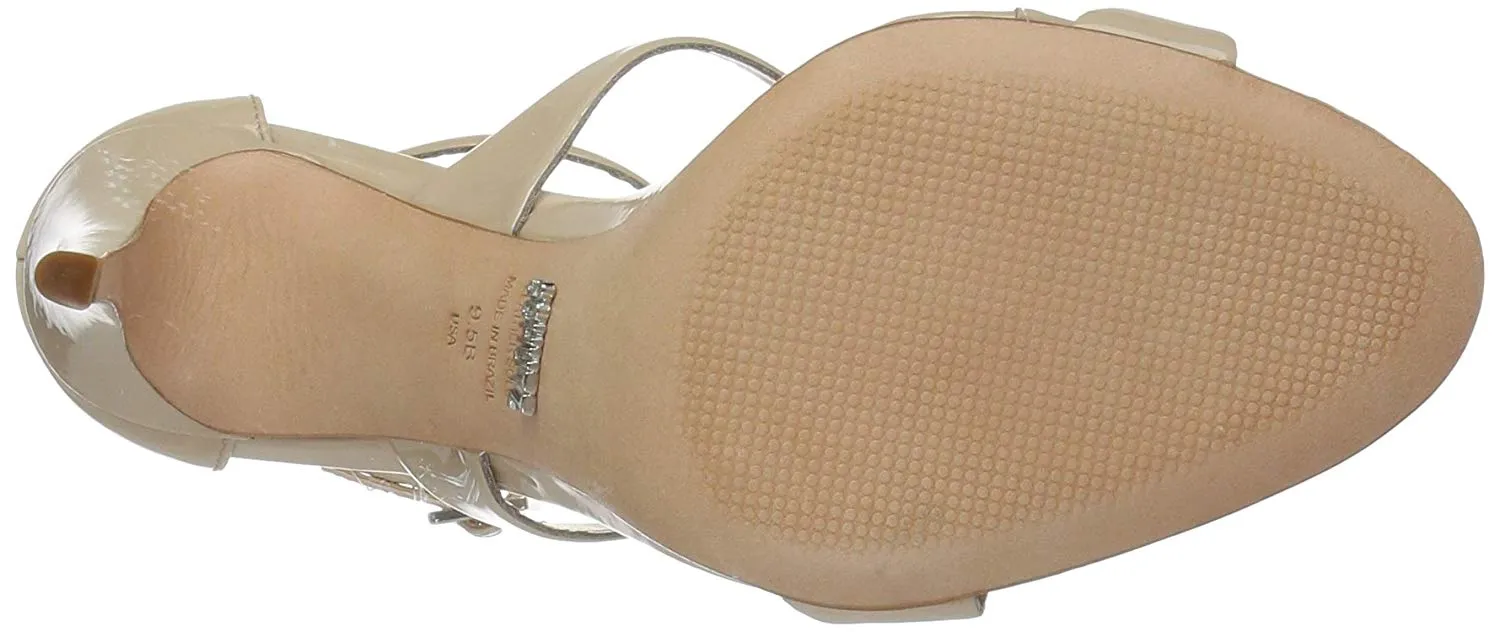 Heel Silngle Sole Tanino Cutting-edge software Pumps Nude Free shipping Leather Rania Patent SCHUTZ T-strap High