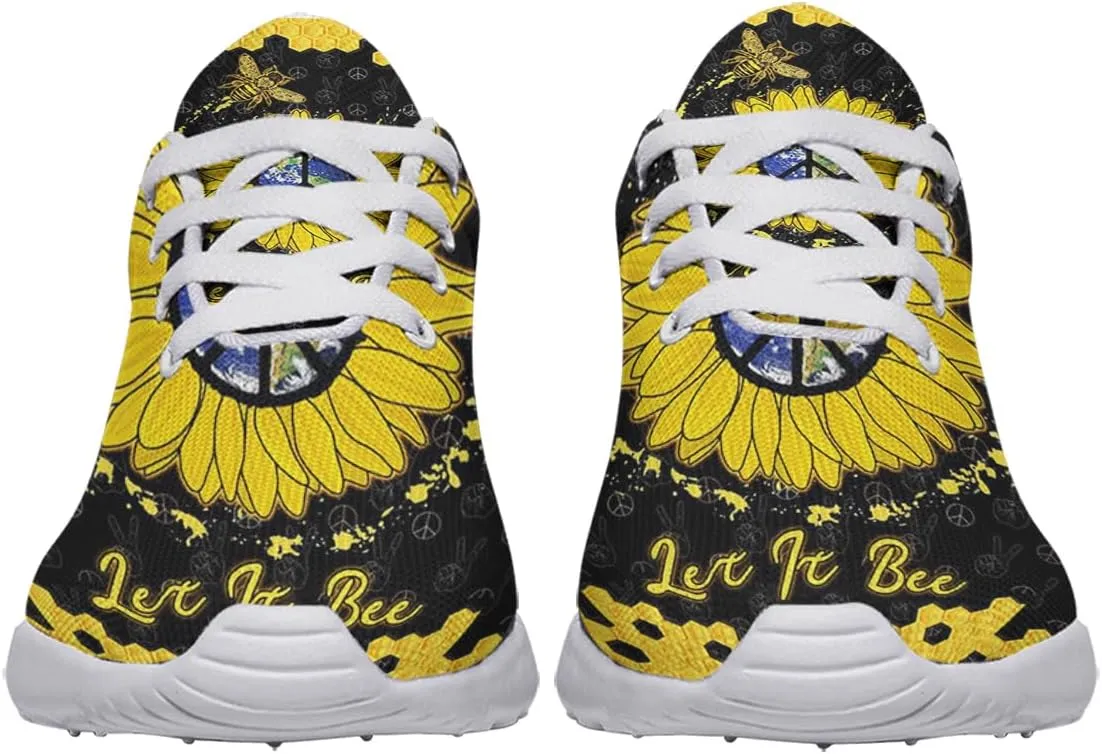Hippie Sneakers Mens Womens Running Shoes Mesh Breathable Lightweight Tennis Walking Gym Shoes