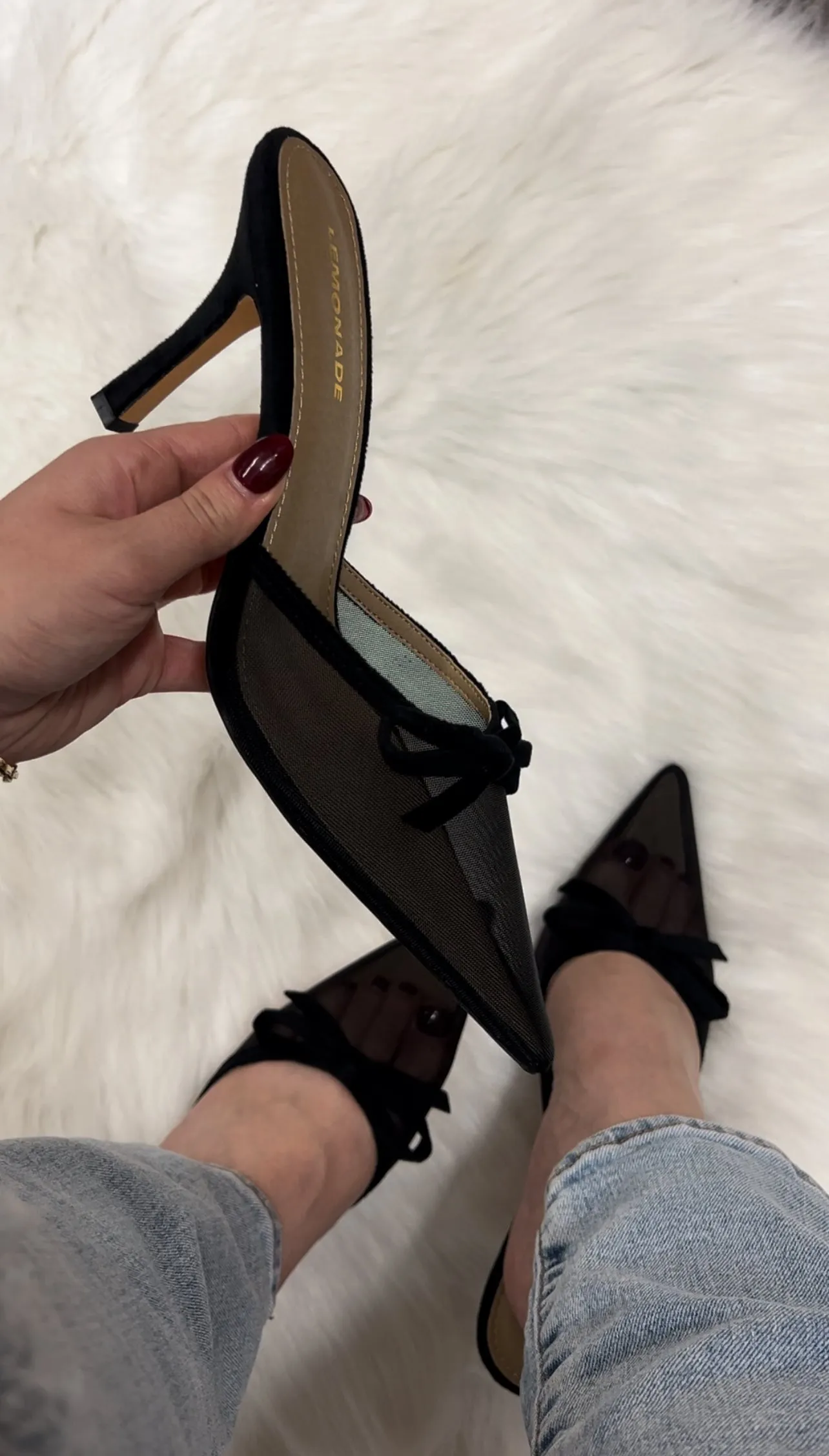 Hopeless Night Pointed Heel - Black