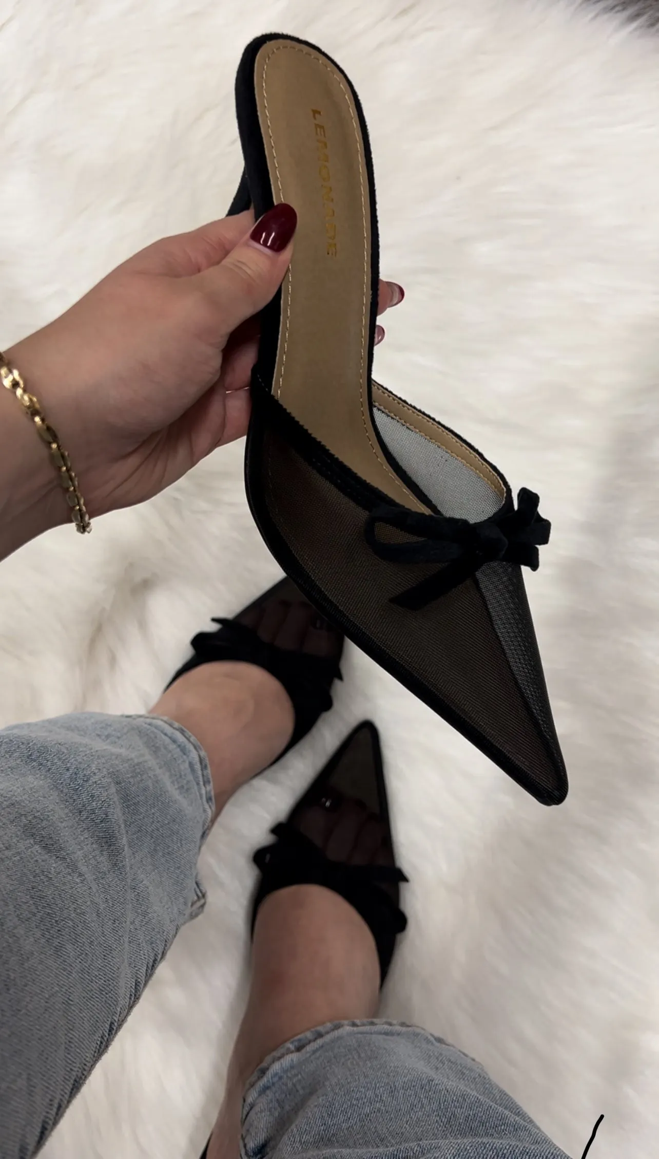 Hopeless Night Pointed Heel - Black