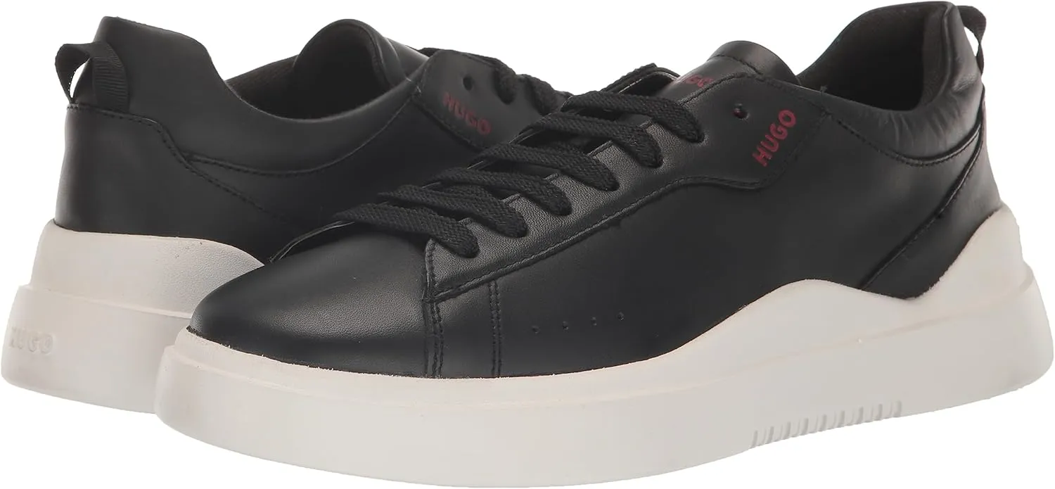 HUGO Men's Cupsole Leather Lace Up Sneaker