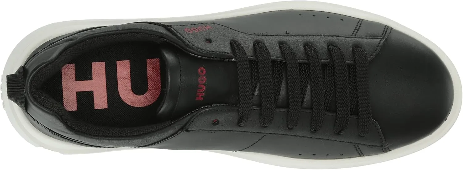 HUGO Men's Cupsole Leather Lace Up Sneaker