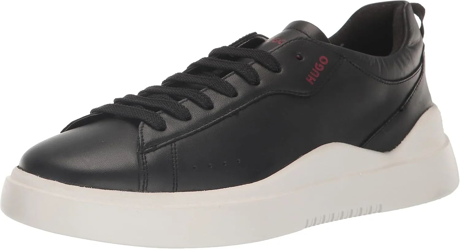 HUGO Men's Cupsole Leather Lace Up Sneaker