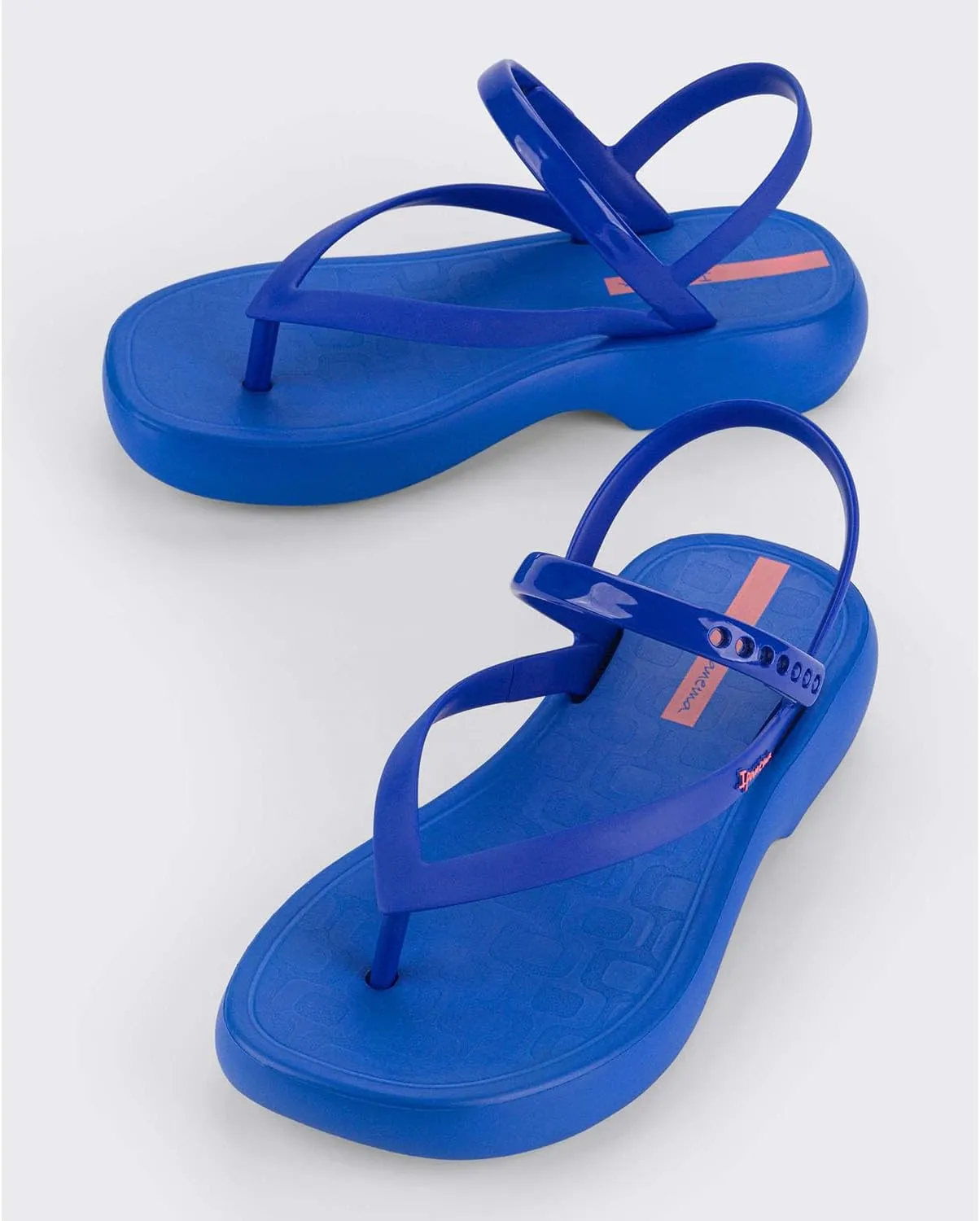 Ipanema Women's Verano Sandal - Women's Platform Sandals, Thong Sandal with Adjustable Ankle Strap, Low Wedges, PVC Sandals for Women