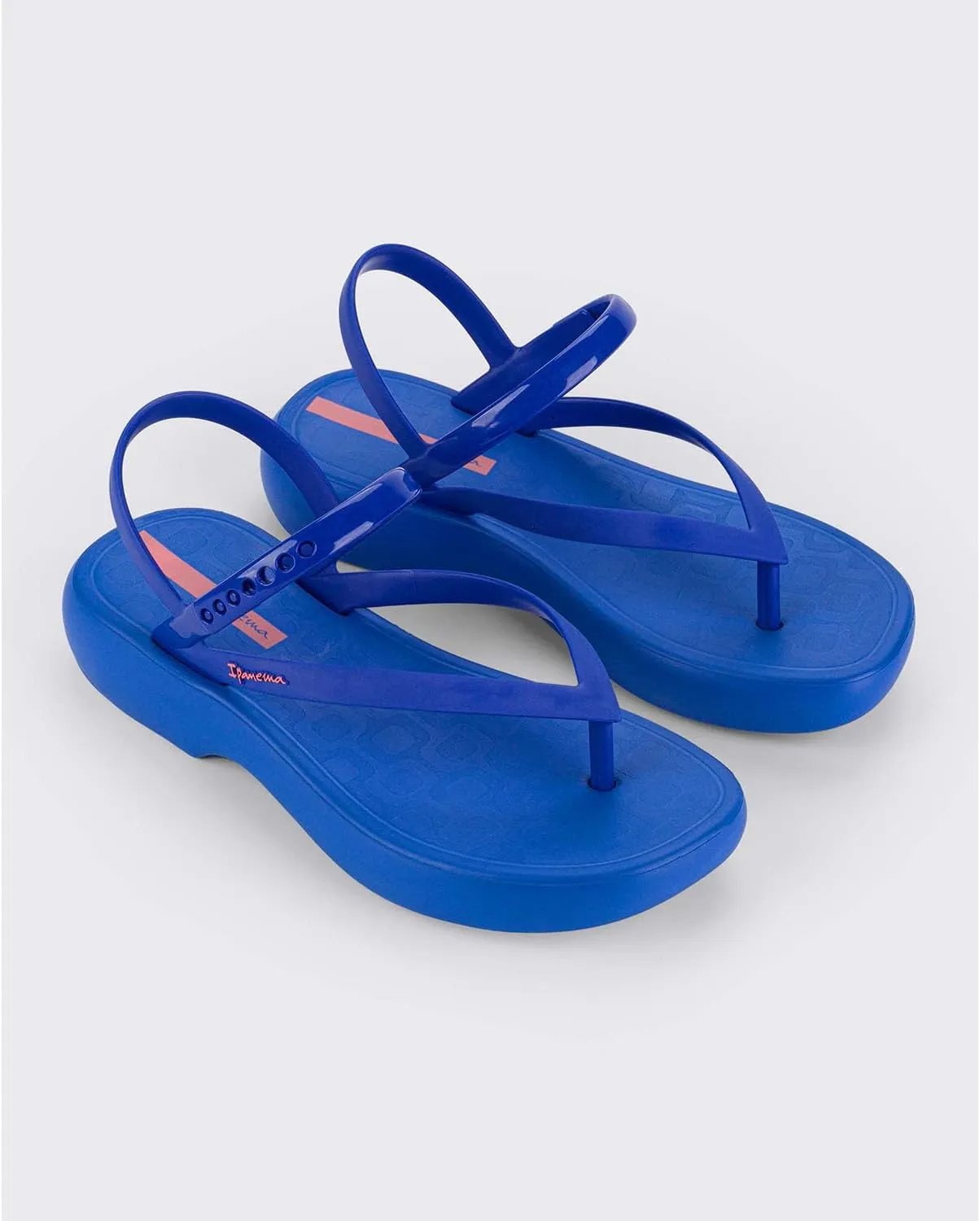 Ipanema Women's Verano Sandal - Women's Platform Sandals, Thong Sandal with Adjustable Ankle Strap, Low Wedges, PVC Sandals for Women