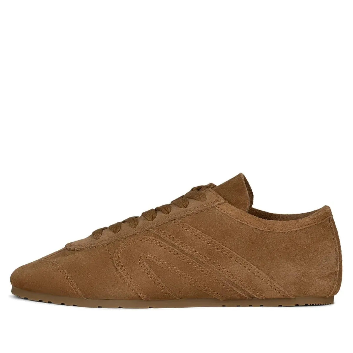 JEFFREY CAMPBELL ALETA TAN SUEDE COMBO SNEAKER