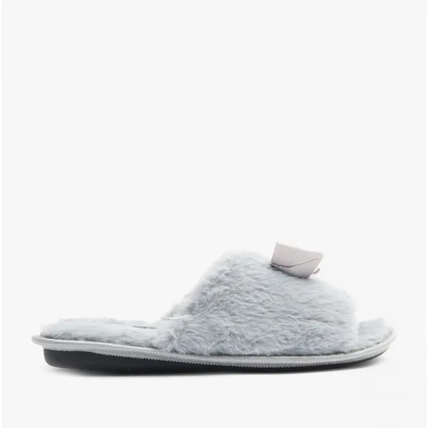 Jo & Joe EMPRESS Womens Open Toe Mule Slippers Grey