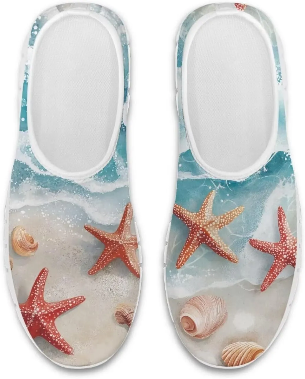 JoyLamoria Bright Blossom Walking Shoes Travel Clog Slip on Causal Loafer with Floral Print Fashion Sneakers for Men Women