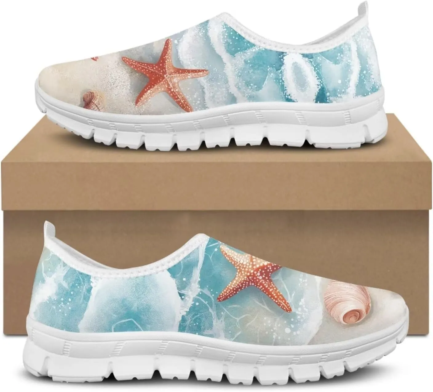 JoyLamoria Bright Blossom Walking Shoes Travel Clog Slip on Causal Loafer with Floral Print Fashion Sneakers for Men Women