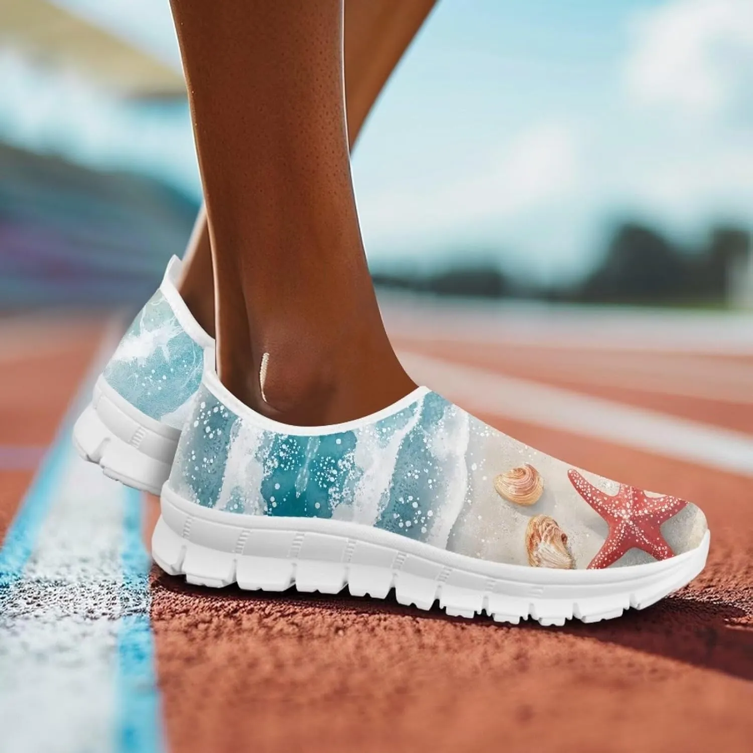 JoyLamoria Bright Blossom Walking Shoes Travel Clog Slip on Causal Loafer with Floral Print Fashion Sneakers for Men Women