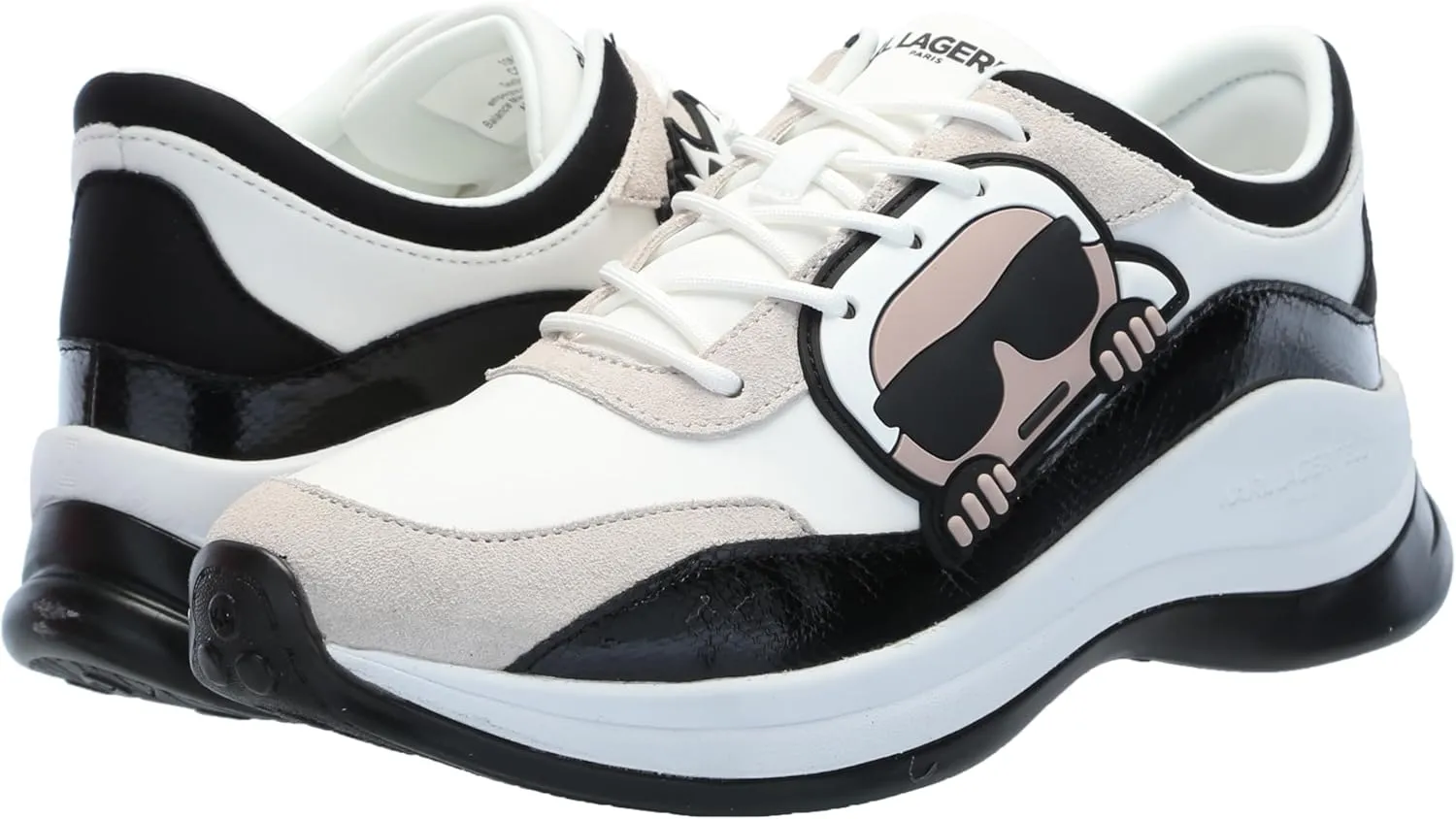 KARL LAGERFELD womens Coty Everyday Lace Up Sneaker