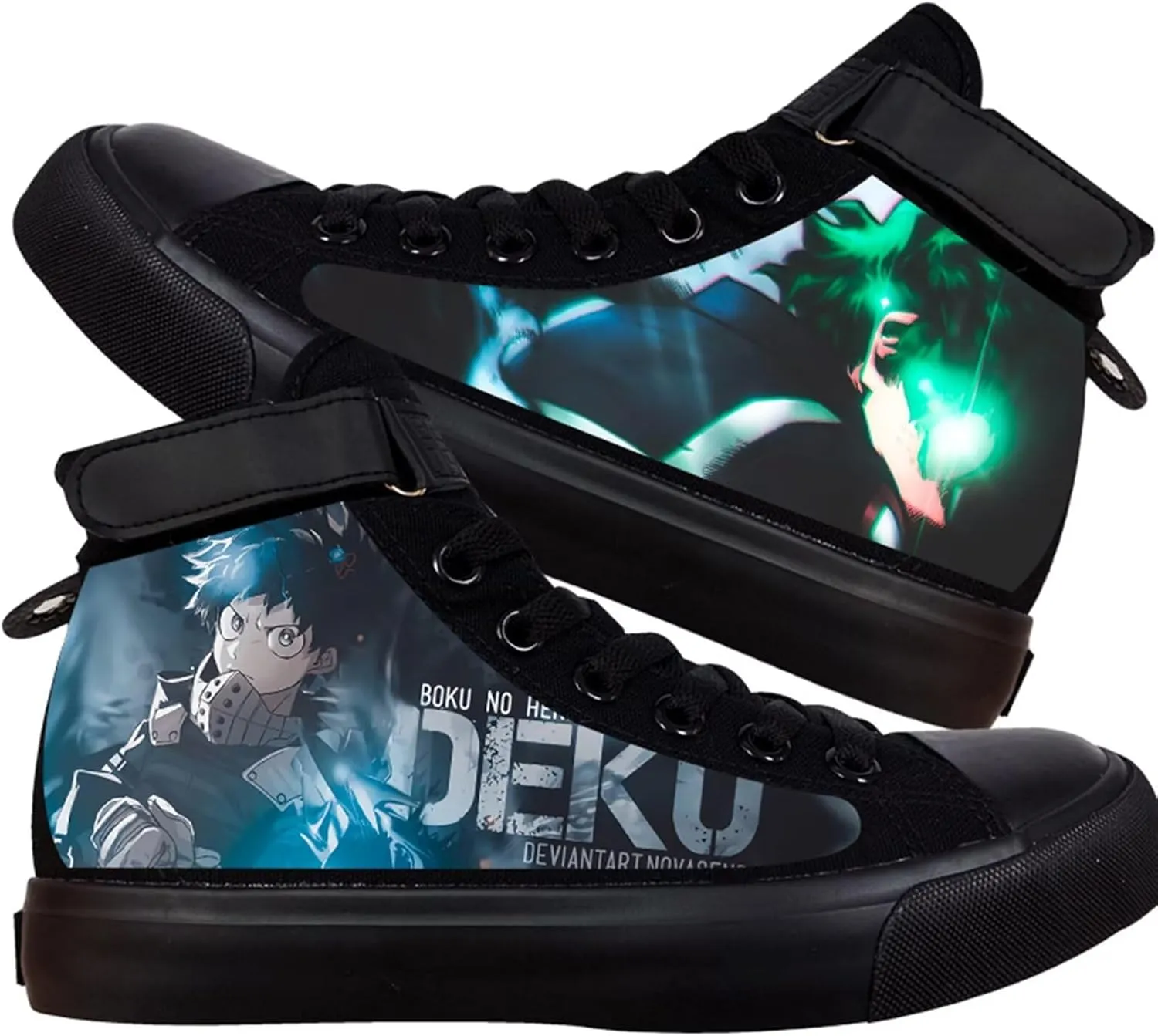 KPOP Mha Anime Shoes Merch Deku Bakugou Patterns Printing Sneakers Anime Cosplay High-Top Shoes