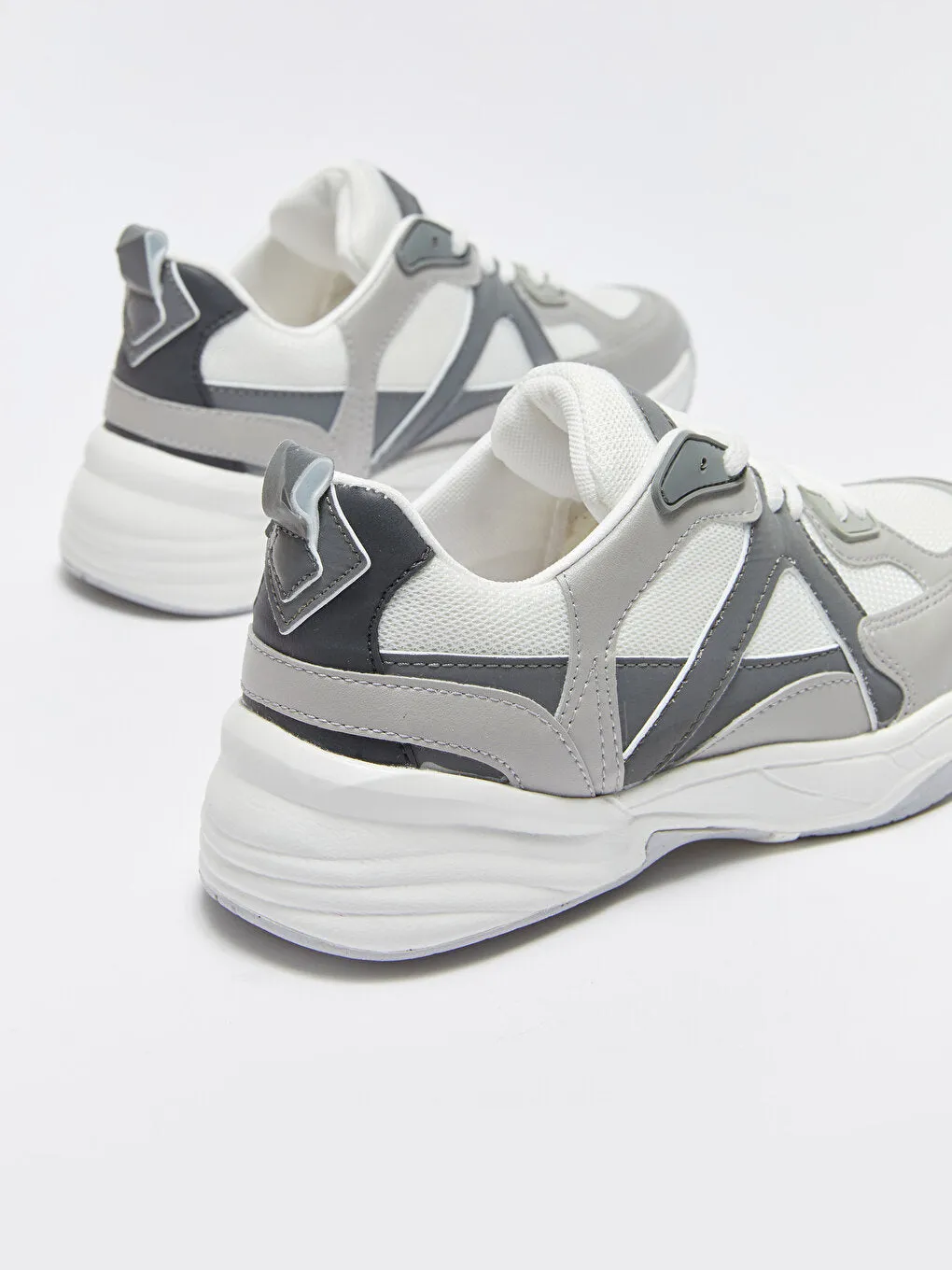 Lace-up Color Block Women's Sneakers