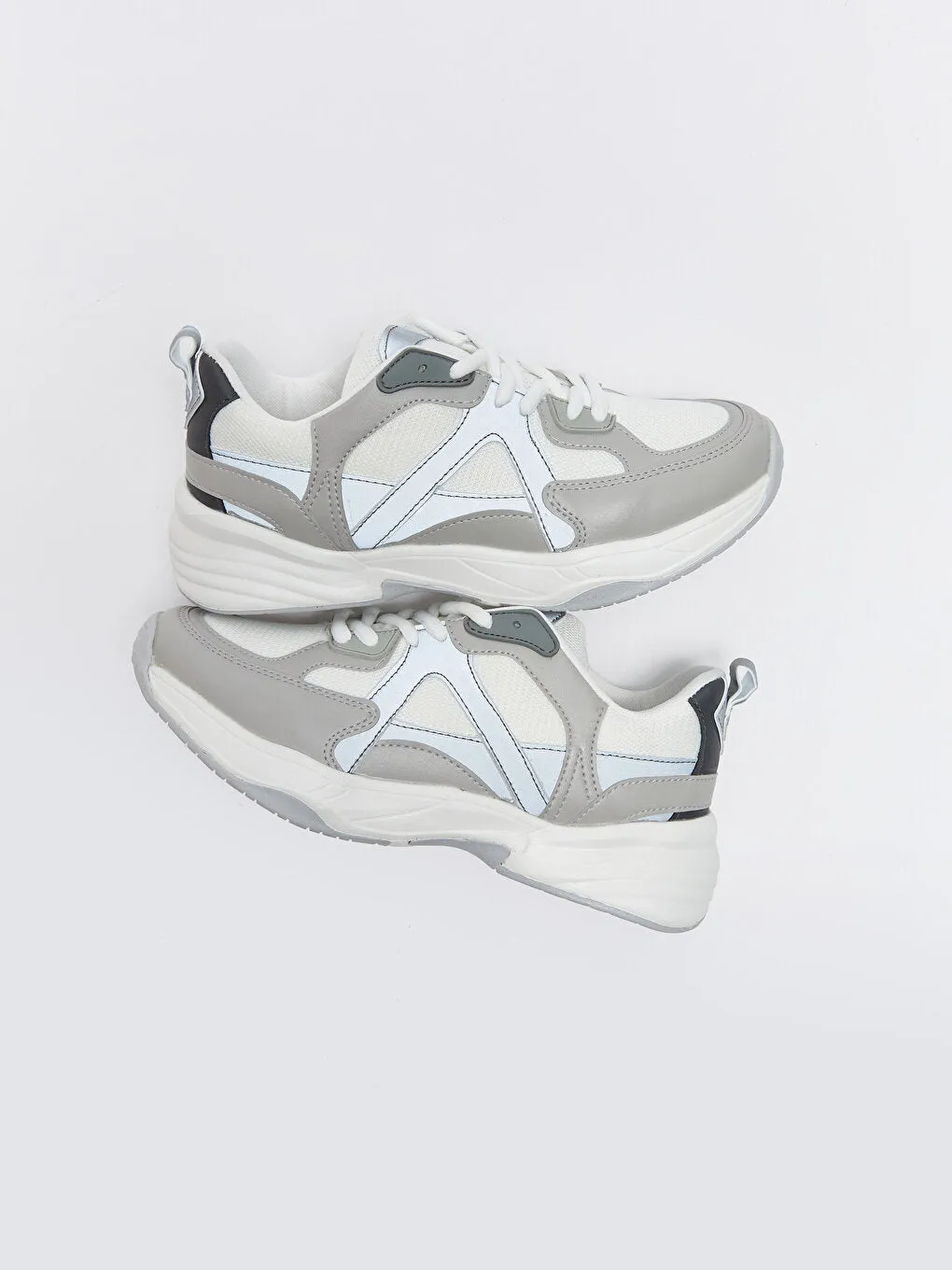 Lace-up Color Block Women's Sneakers