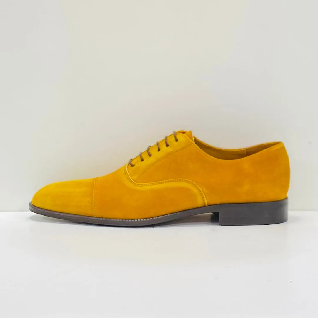 Lacuzzo Mustard Suede Derby Shoe