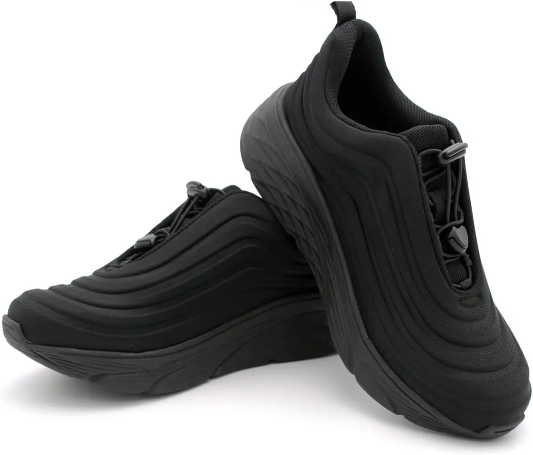 Laforst Womens Slip Resistant Running Shoes Water Resistant Upper Fashion Platform Sneaker