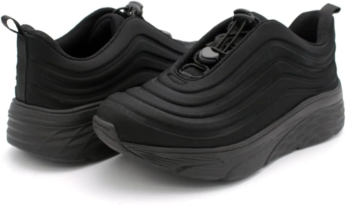 Laforst Womens Slip Resistant Running Shoes Water Resistant Upper Fashion Platform Sneaker