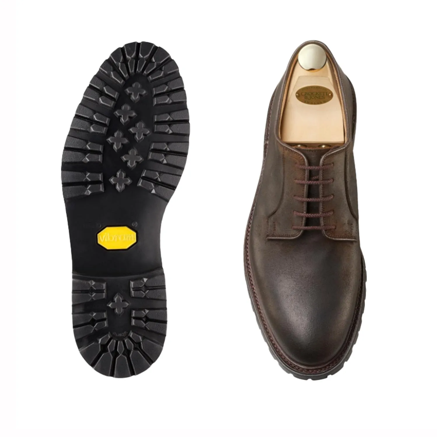 Lanark III Black Cavalry Calf 'Vibram' Crockett & Jones