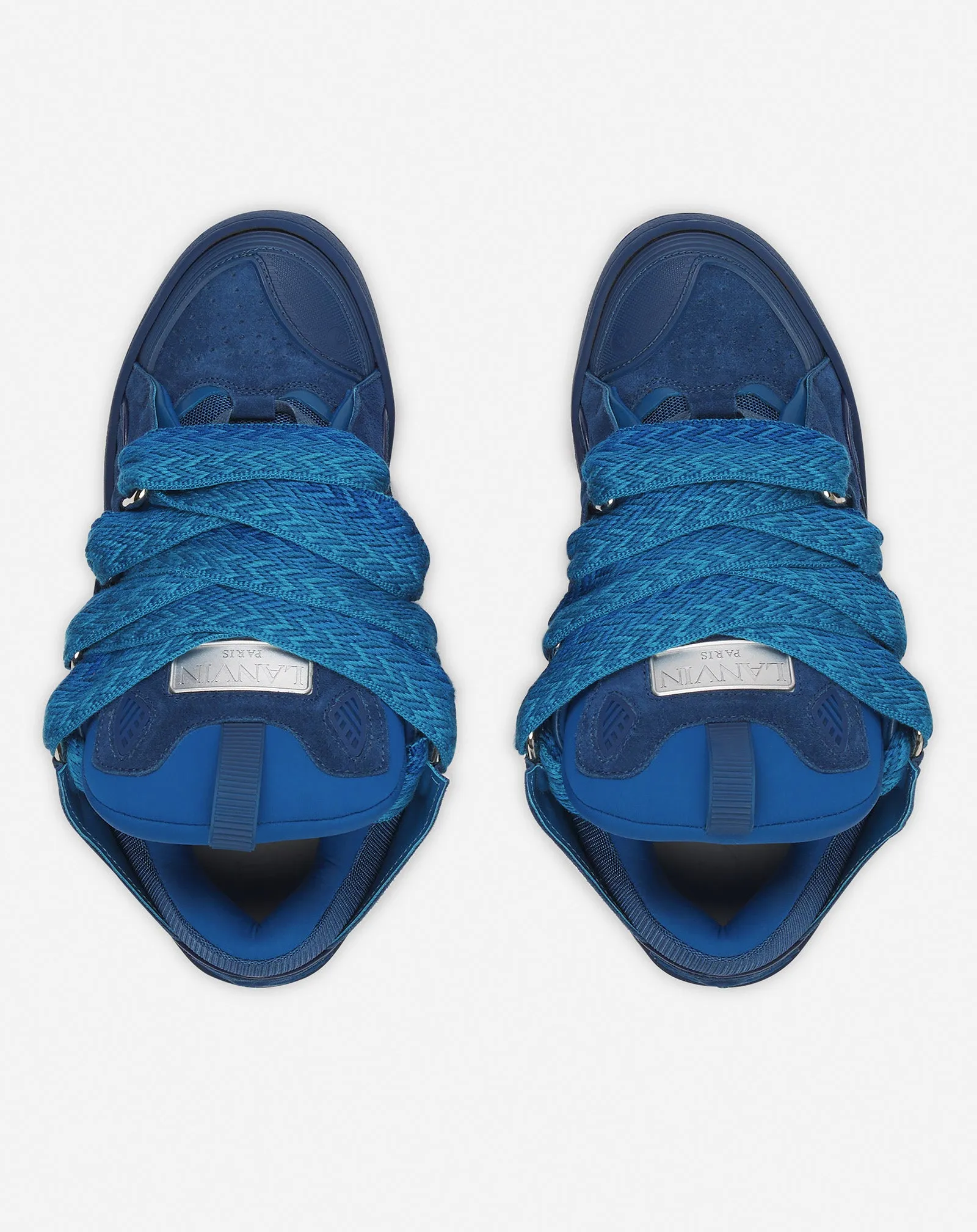 LEATHER CURB SNEAKERS