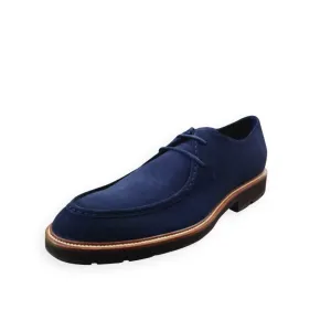 Leather Heel Lining Winter savings Navy Tods Elegant Suede Lace Proactive service Blue Shoes Men's Up Dress Low