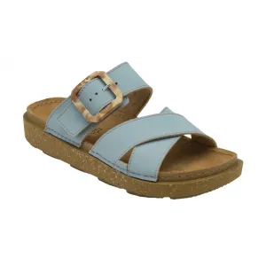 Lotus Assenza Women's Crossover Strap Mule Sandal Blue