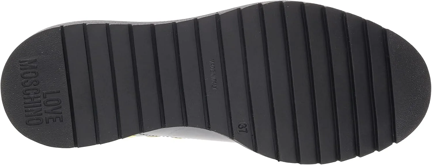 Love Moschino Riveted Slip On Leather Derby Shoes - for Womens