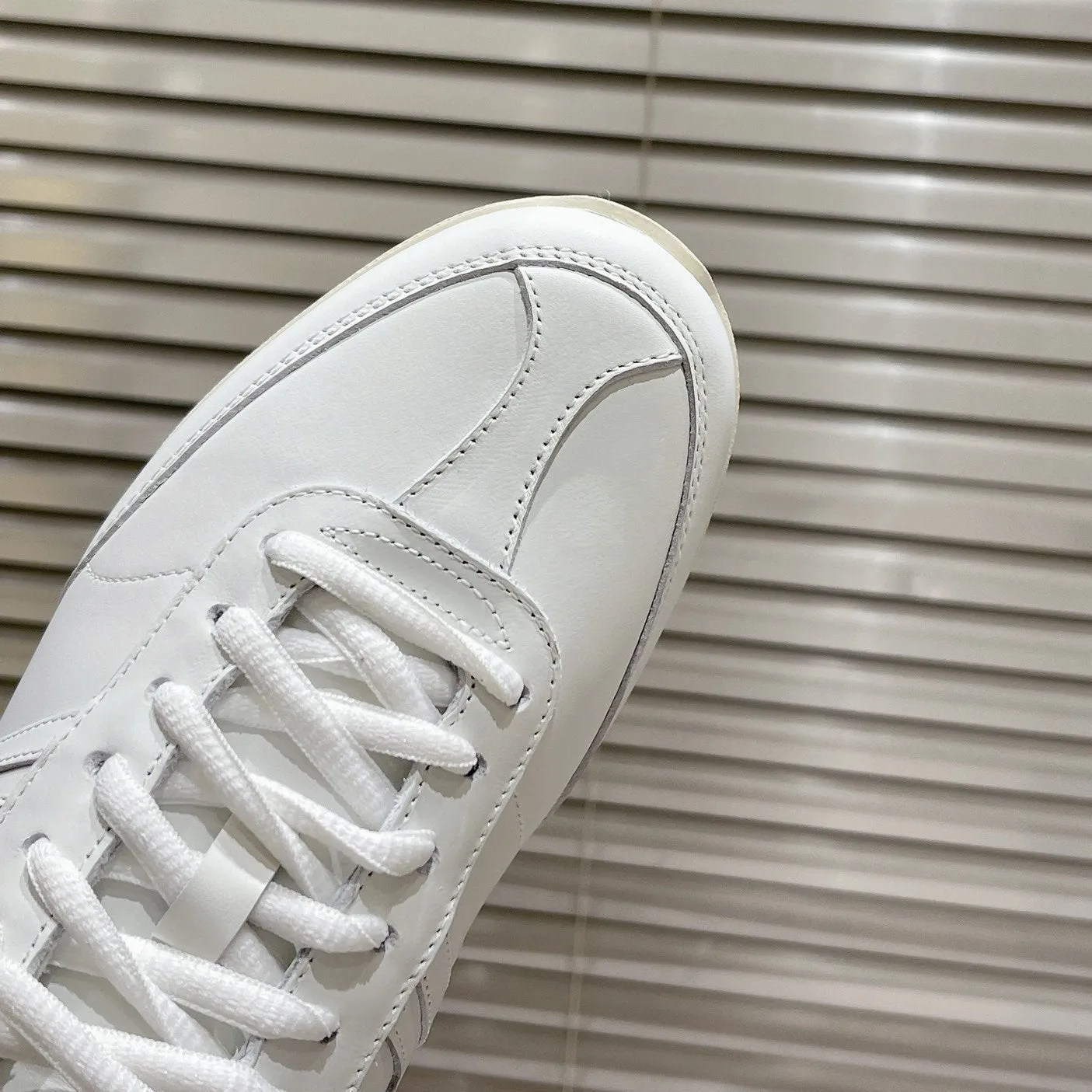 LOW Resilient CALFSKIN Fast-moving sale WHITE Celine SNEAKER LACE-UP IN OPTIC