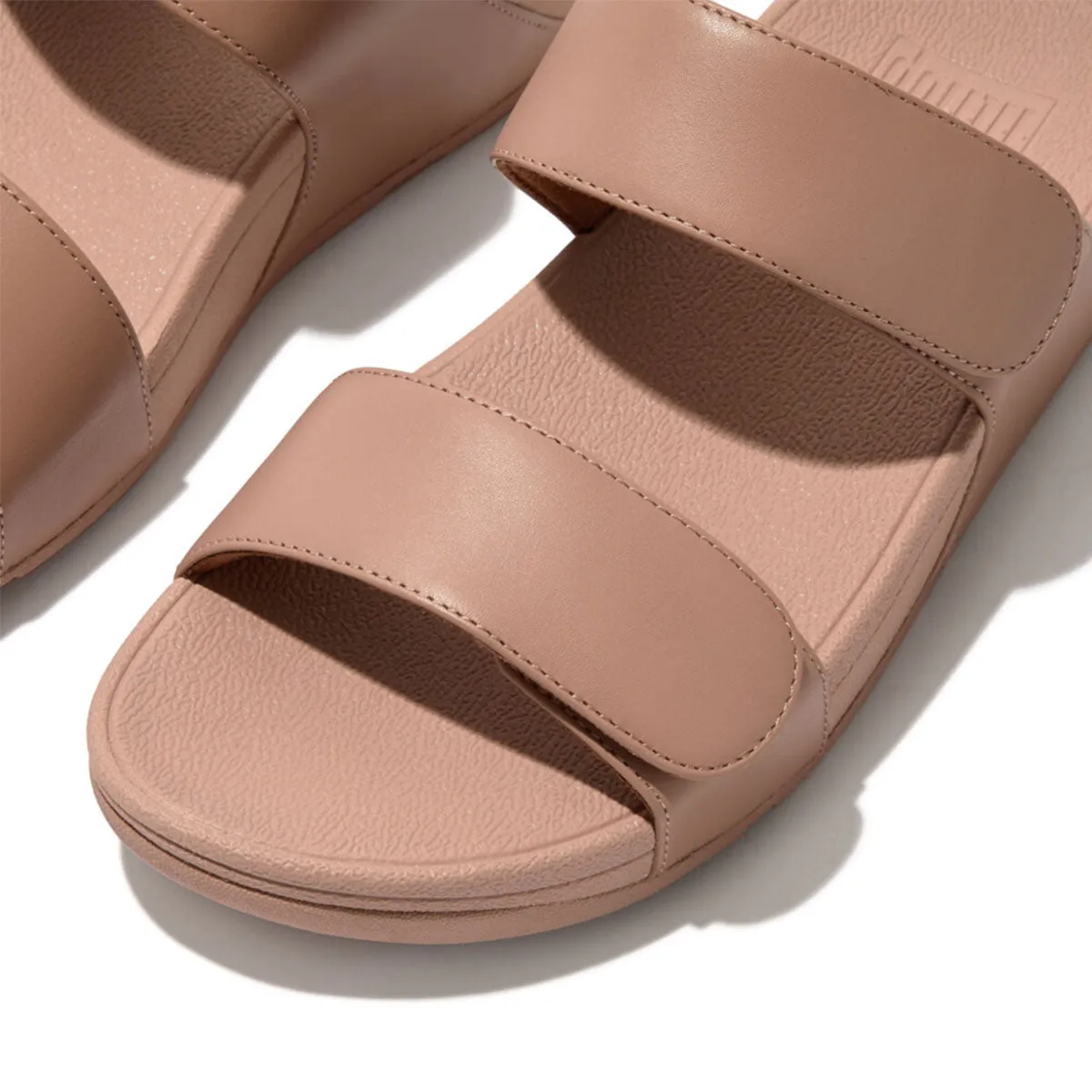 LULU Adjustable Leather Slides