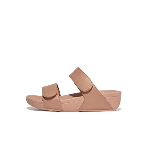 LULU Adjustable Leather Slides
