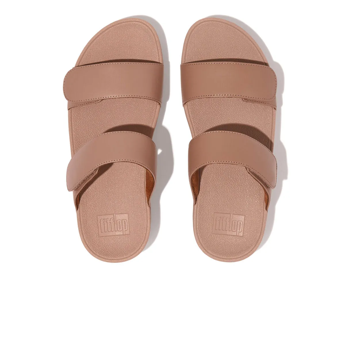 LULU Adjustable Leather Slides