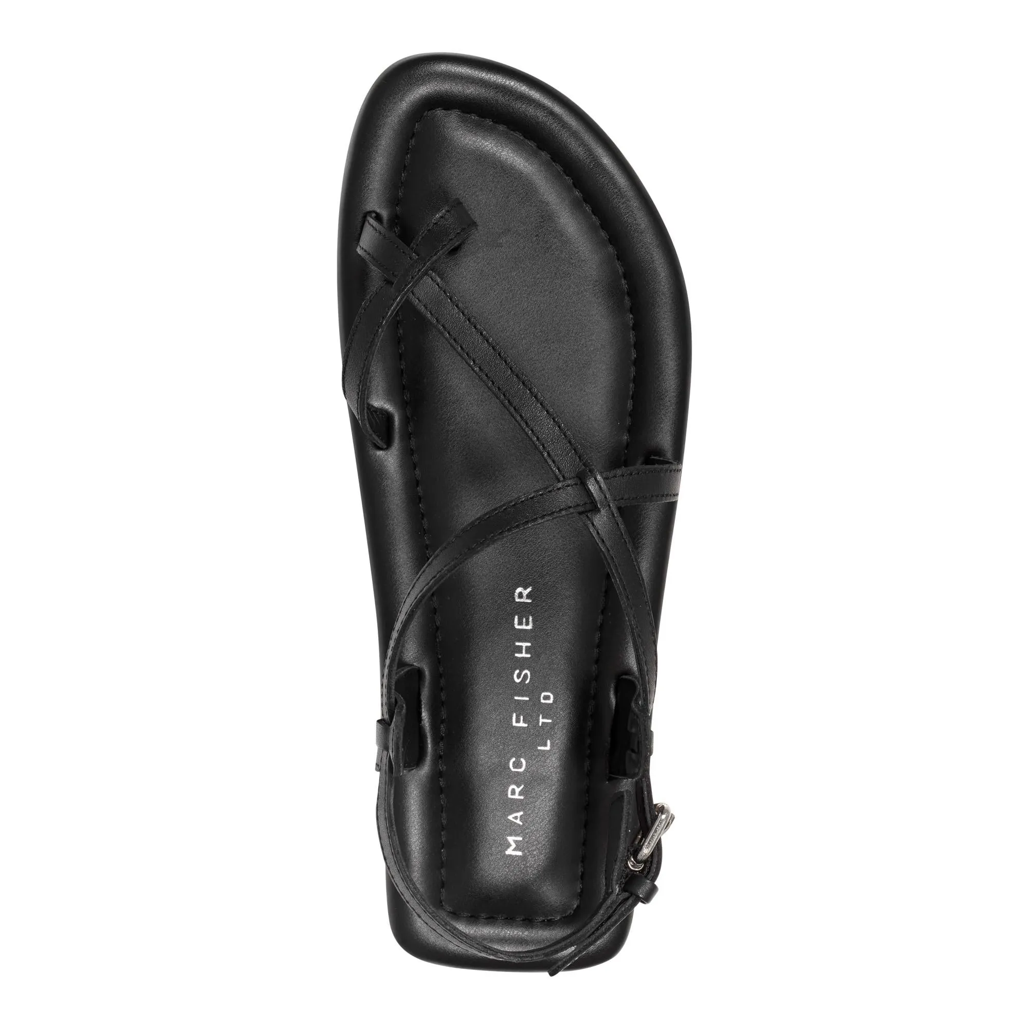 Marc Fisher Ltd Women's Gerty Black/Cooper Leather (Gr) M