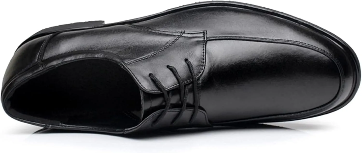 Men's Formal Shoes, Gentlemen's Dinner Derby Shoes, Men's Soft Soled Lace up Business Shoes, Classic Office Leather Shoes