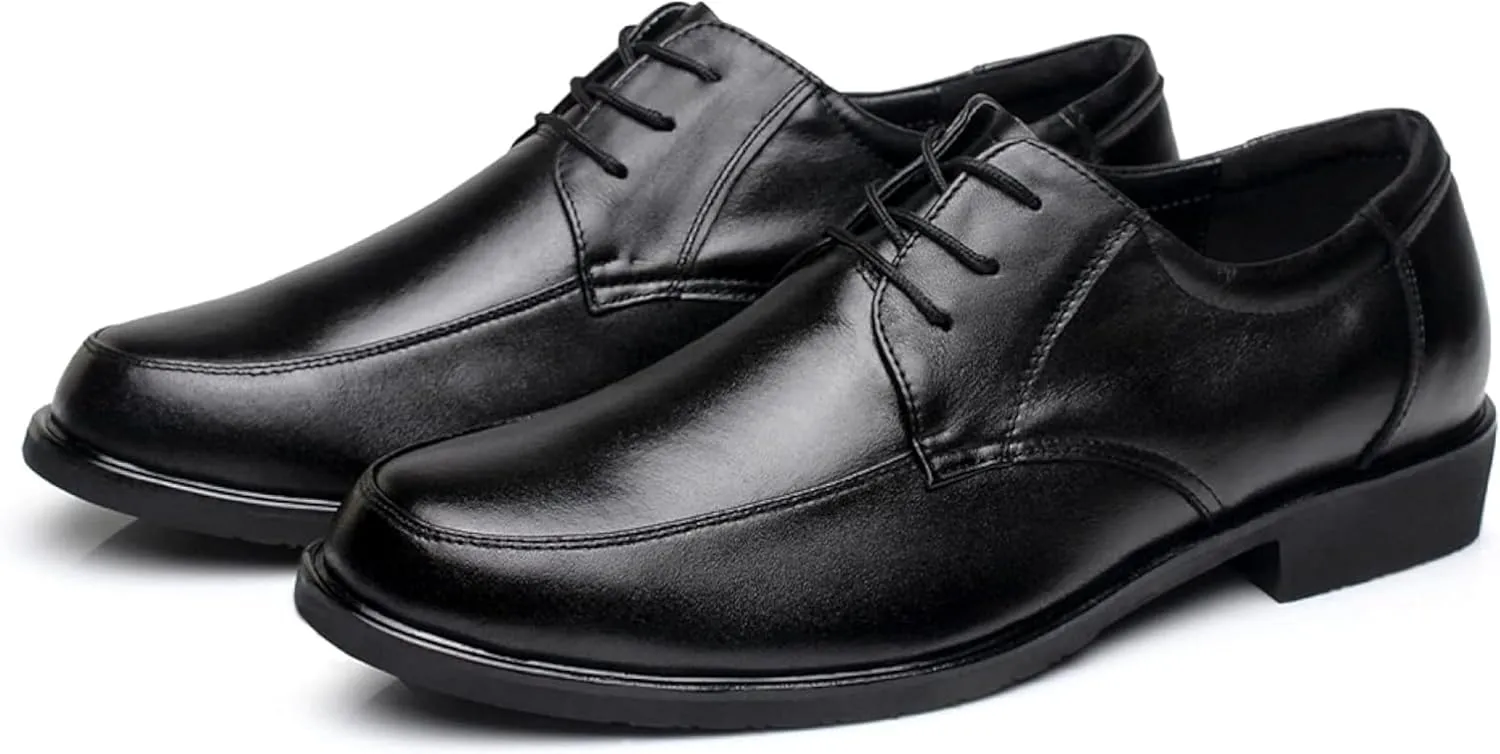 Men's Formal Shoes, Gentlemen's Dinner Derby Shoes, Men's Soft Soled Lace up Business Shoes, Classic Office Leather Shoes
