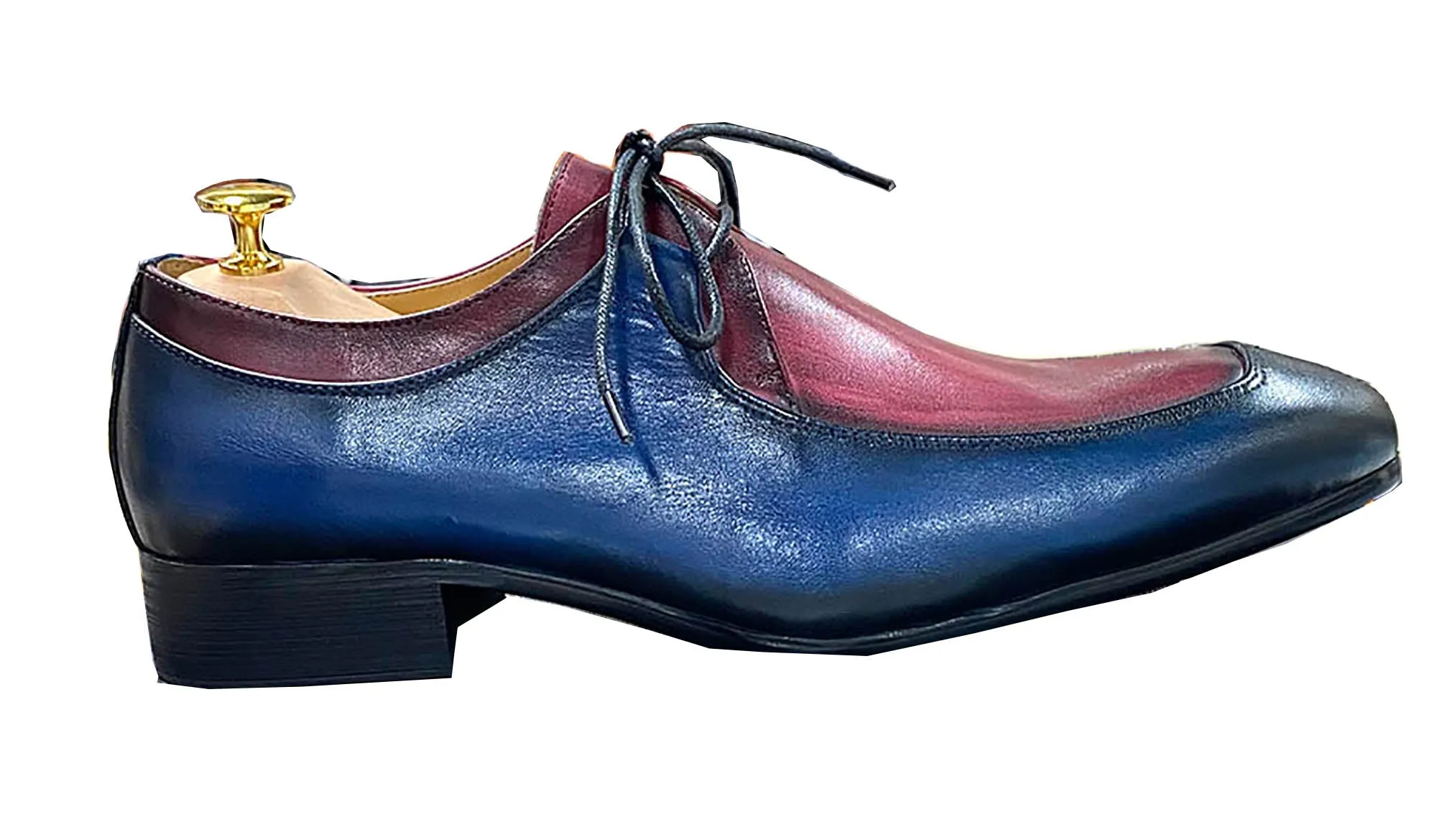 Men's Handmade Dress Formal Plain Toe Derby