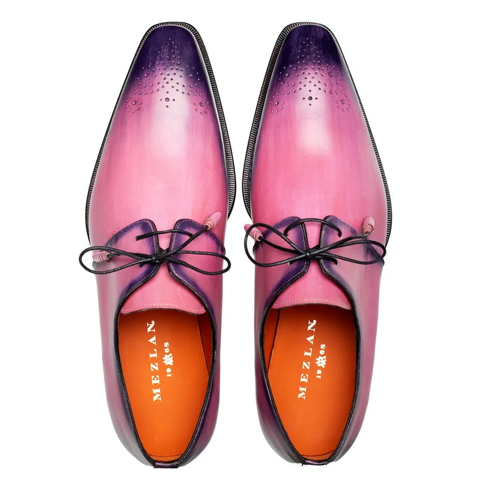 Mezlan Principe 20842 Men's Shoes Pink Patina Leather Derby (MZ3644)