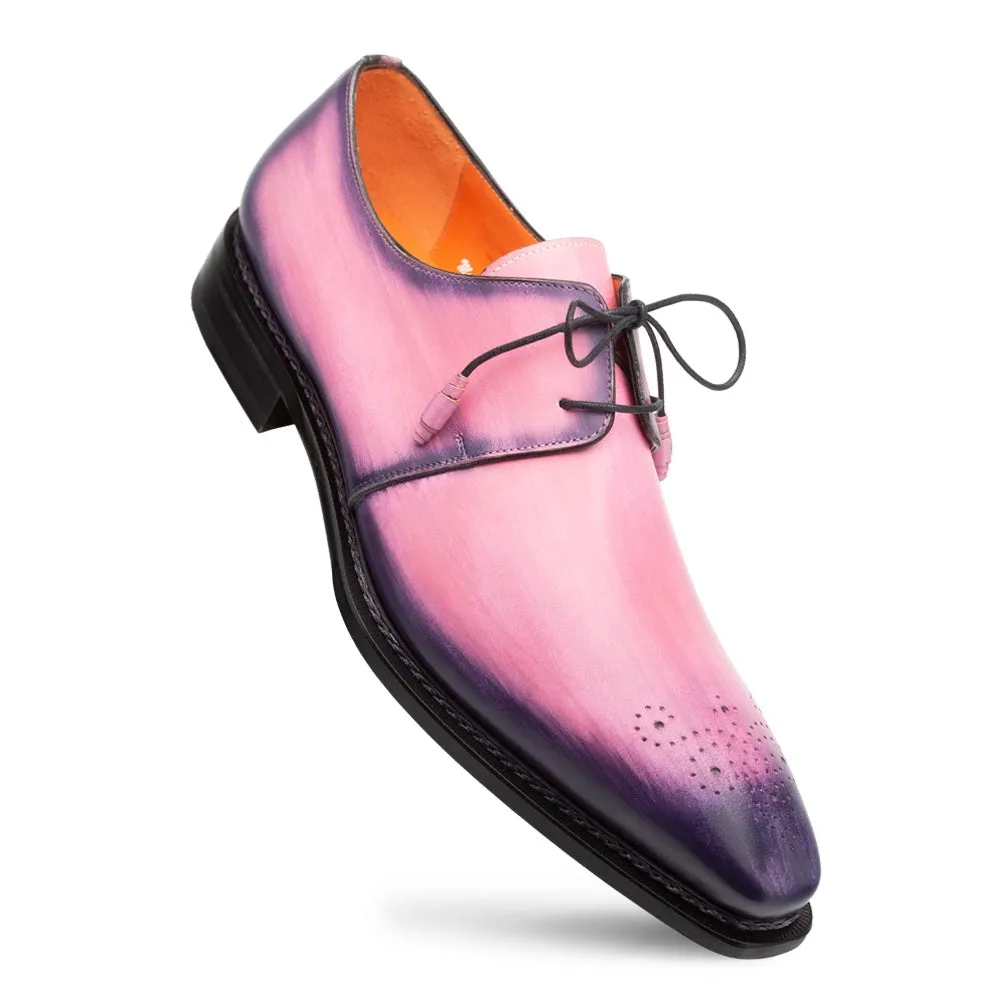 Mezlan Principe 20842 Men's Shoes Pink Patina Leather Derby (MZ3644)