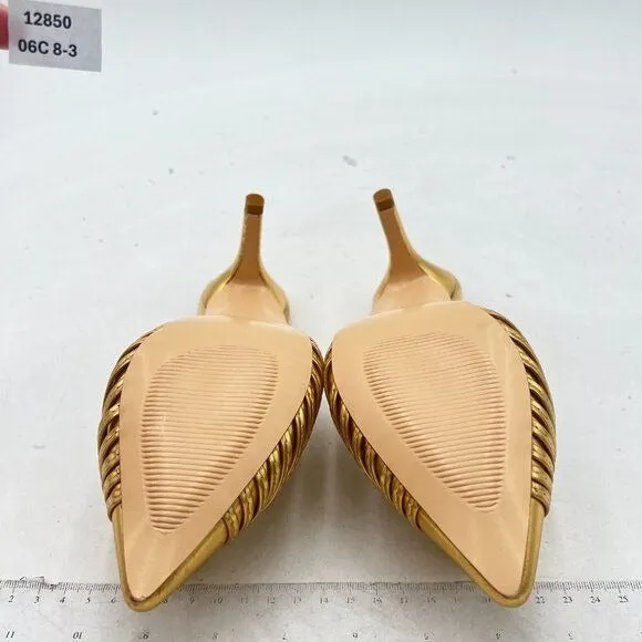 MISS LEFT Closed Pointed Toe Mule for Women Knotted Detail Slip On Backless