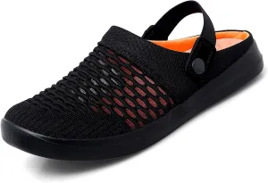Mules Clogs for Women 2025 Air Cushion Platform Mesh Mules Sneaker Sandals for Women Orthopedic Arch Support Slippers Men Wide Width Slip On Walking Shoes