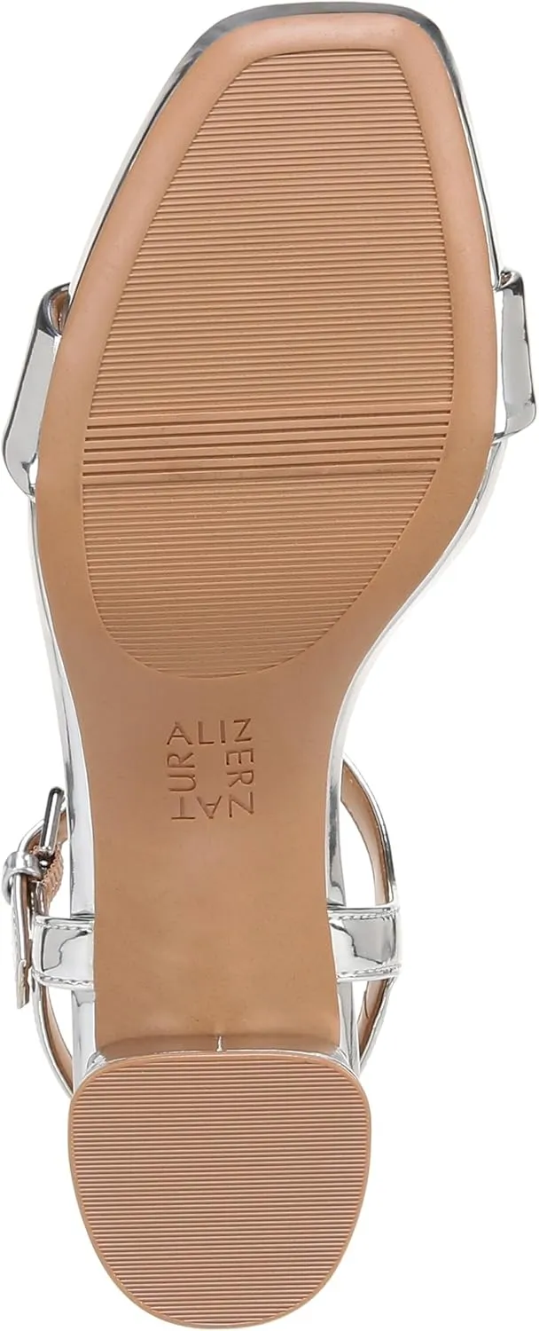 Naturalizer womens Izzy Block Heel Ankle Strap Sandal