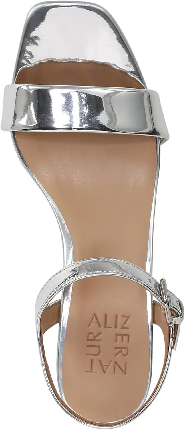 Naturalizer womens Izzy Block Heel Ankle Strap Sandal