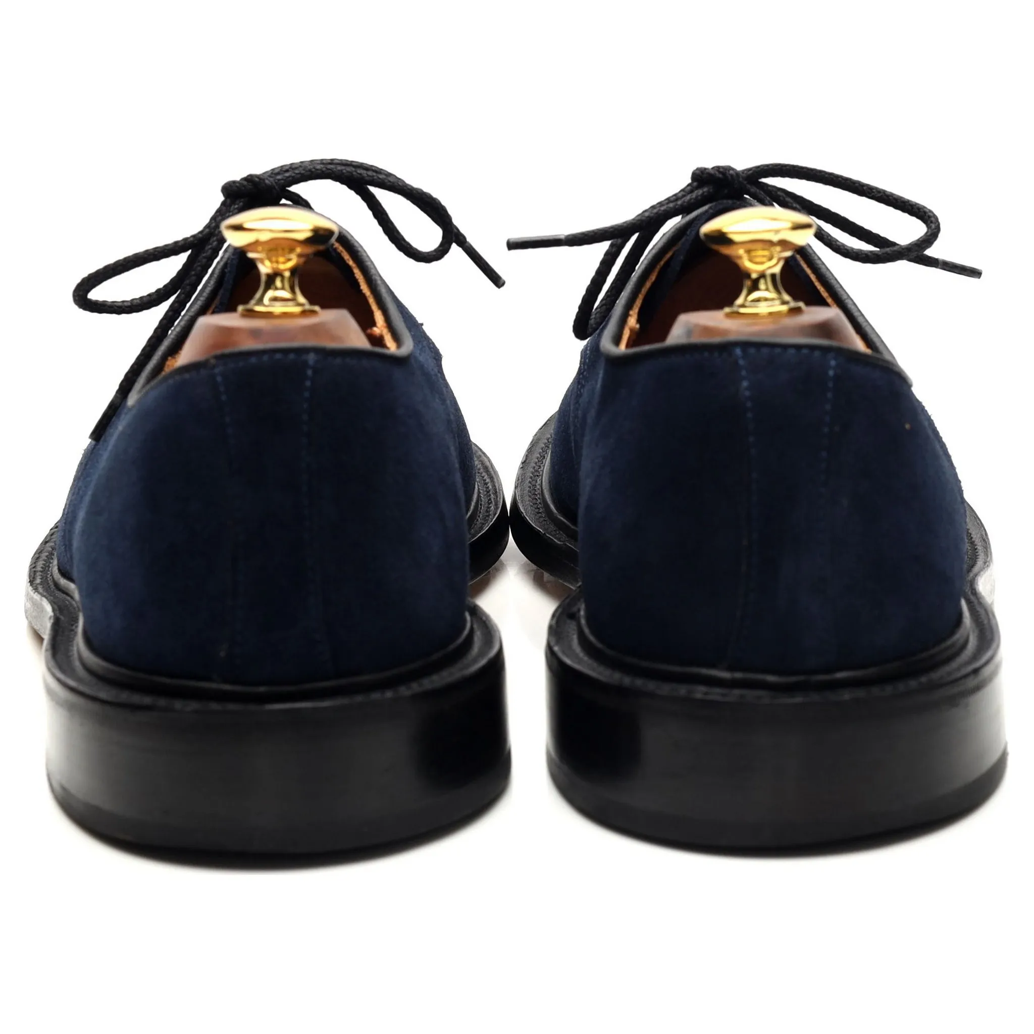 Navy Blue Suede Derby UK 10