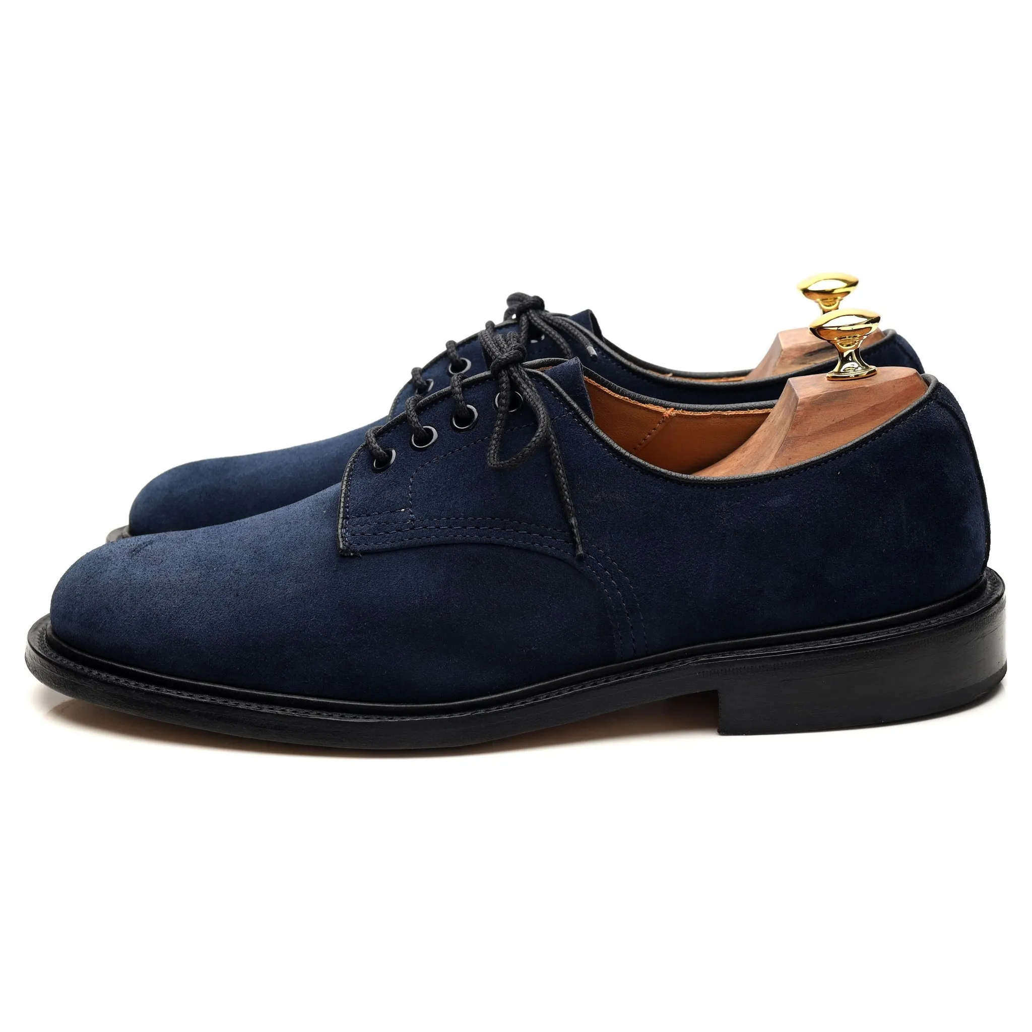 Navy Blue Suede Derby UK 10