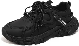 NCNDB Women's Platform Sport Sneaker Trainers Lace Up Fashion Increased Bottom Shoes
